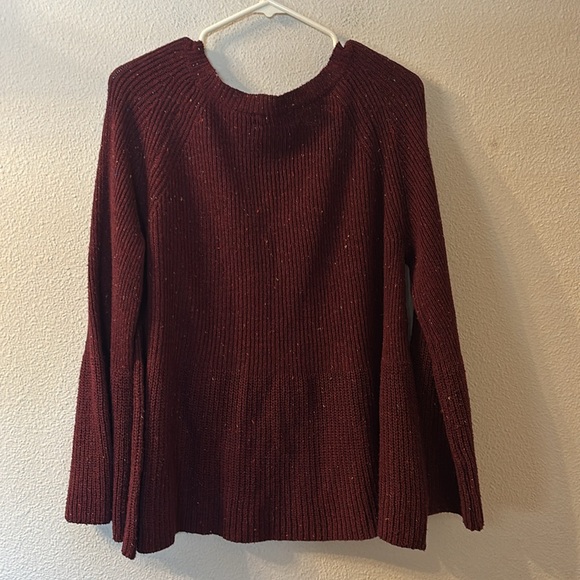 Carly Jean Speckled Burgundy Sweater - Picture 6 of 6